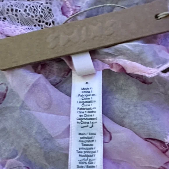 SKIMS Charming Lace Heart Chemise - Light Pink - Picture 2 of 2